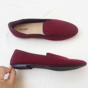 Old Navy size 9 Burgundy Flats